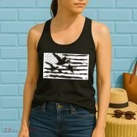 American Flag Duck Hunter Women's Tank Top thumb 2