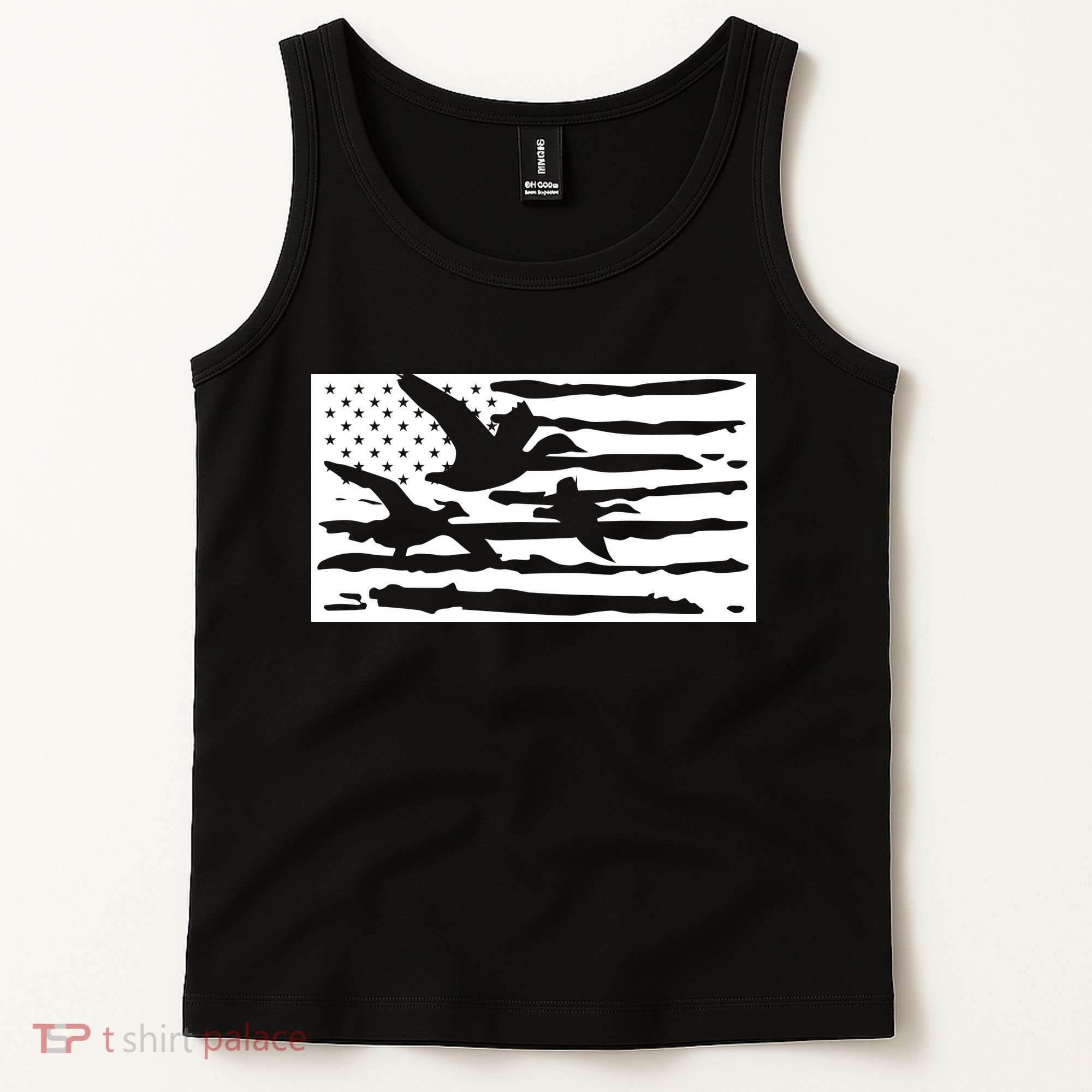 American Flag Duck Hunter Tank Top