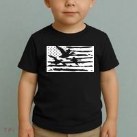 American Flag Duck Hunter Toddler T-Shirt thumb 2