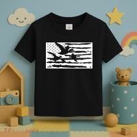 American Flag Duck Hunter Toddler T-Shirt thumb 3