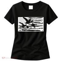 American Flag Duck Hunter Women's T-Shirt thumb 0