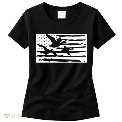 American Flag Duck Hunter Women's T-Shirt