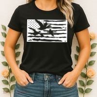 American Flag Duck Hunter Women's T-Shirt thumb 2