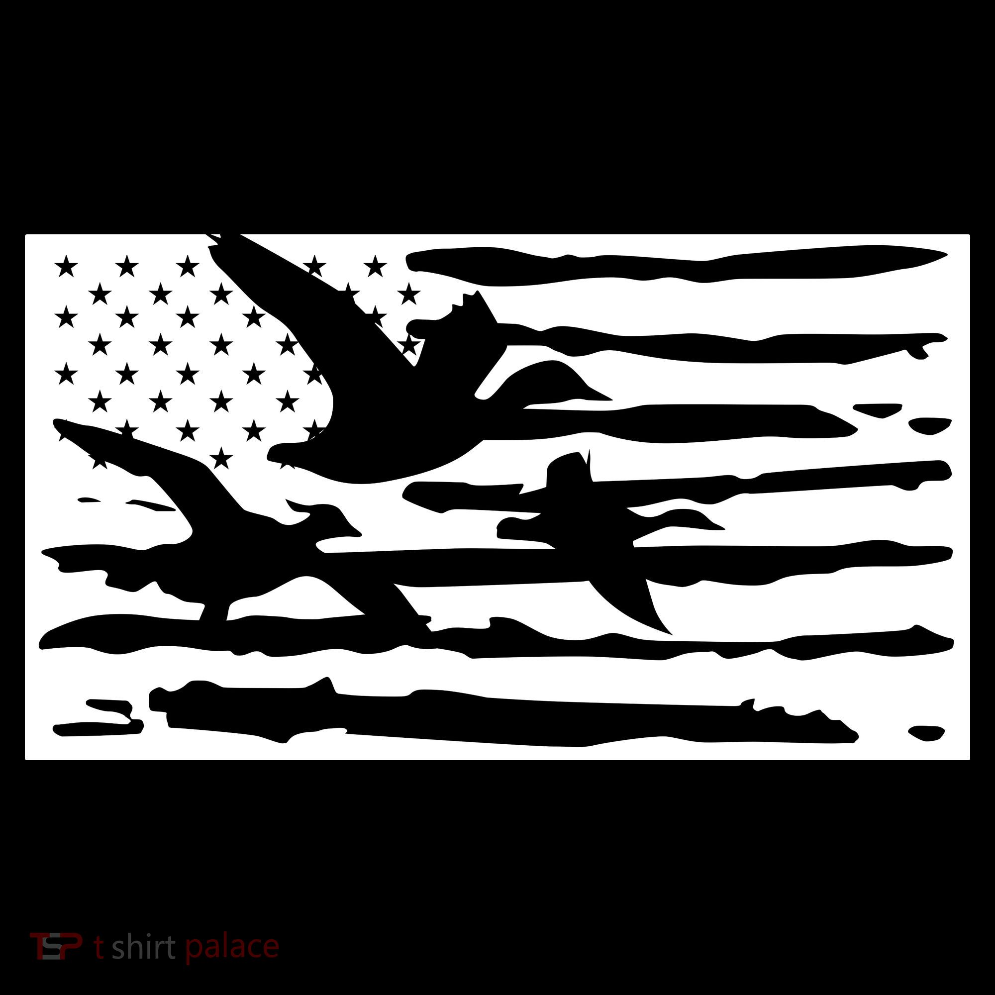 American Flag Duck Hunter Women's T-Shirt