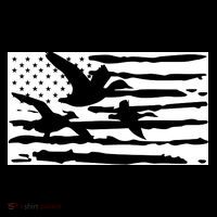 American Flag Duck Hunter Tote Bag thumb 4