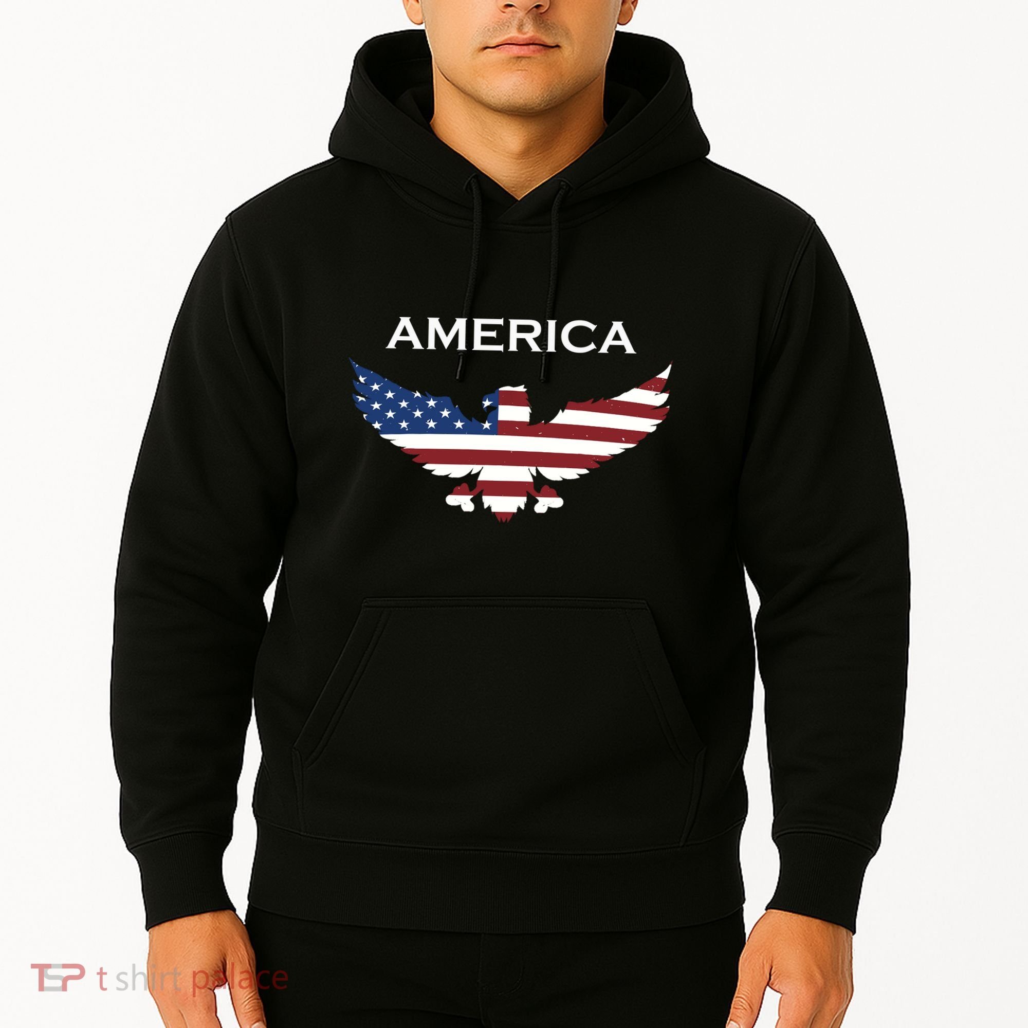 American Flag Eagle Hoodie