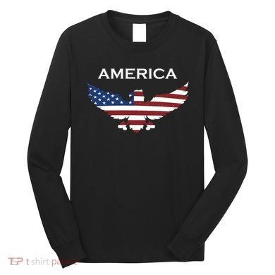 American Flag Eagle Long Sleeve Shirt