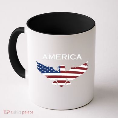 American Flag Eagle Coffee Mug
