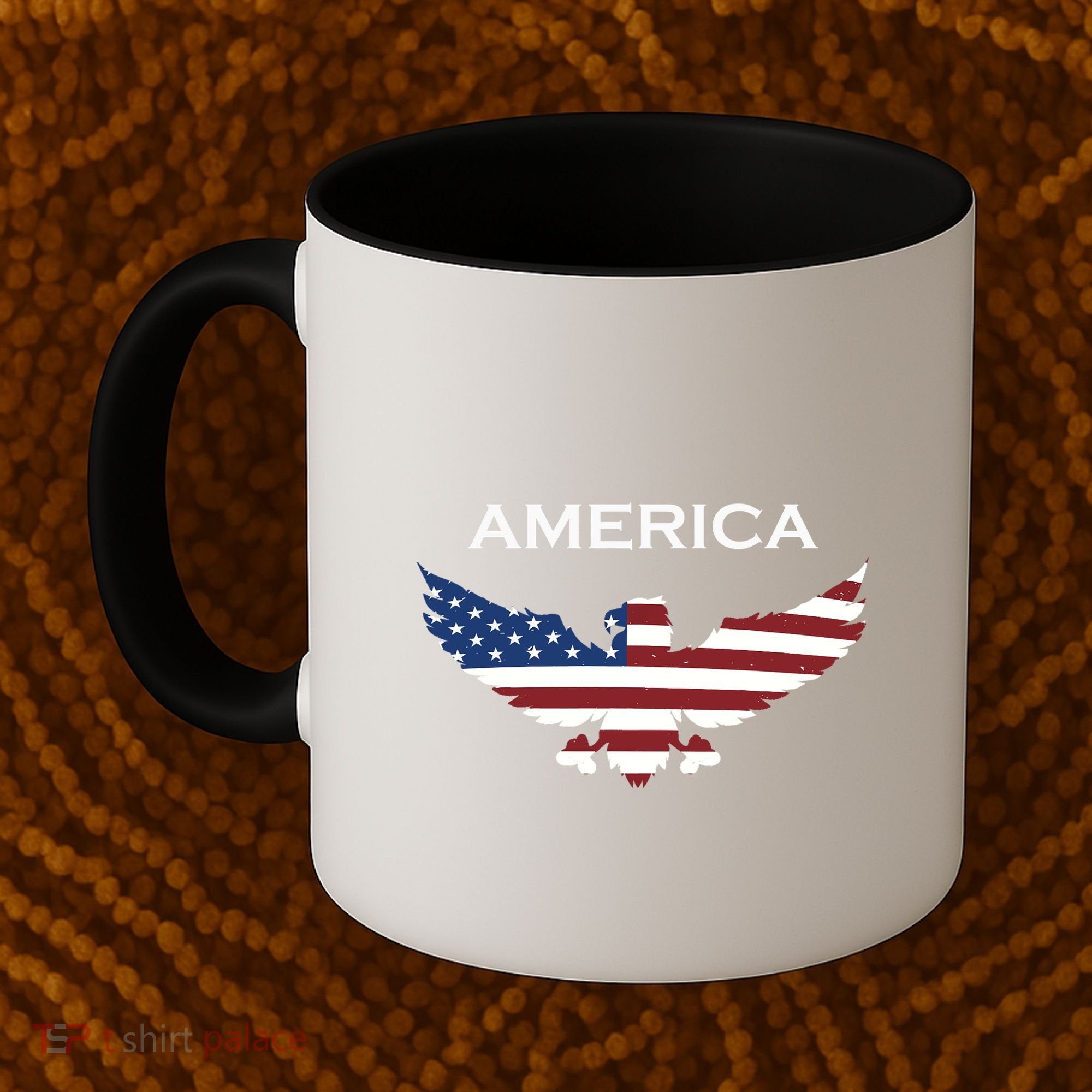 American Flag Eagle Coffee Mug