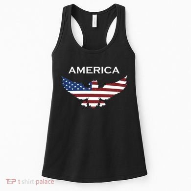 American Flag Eagle Women's Tank Top