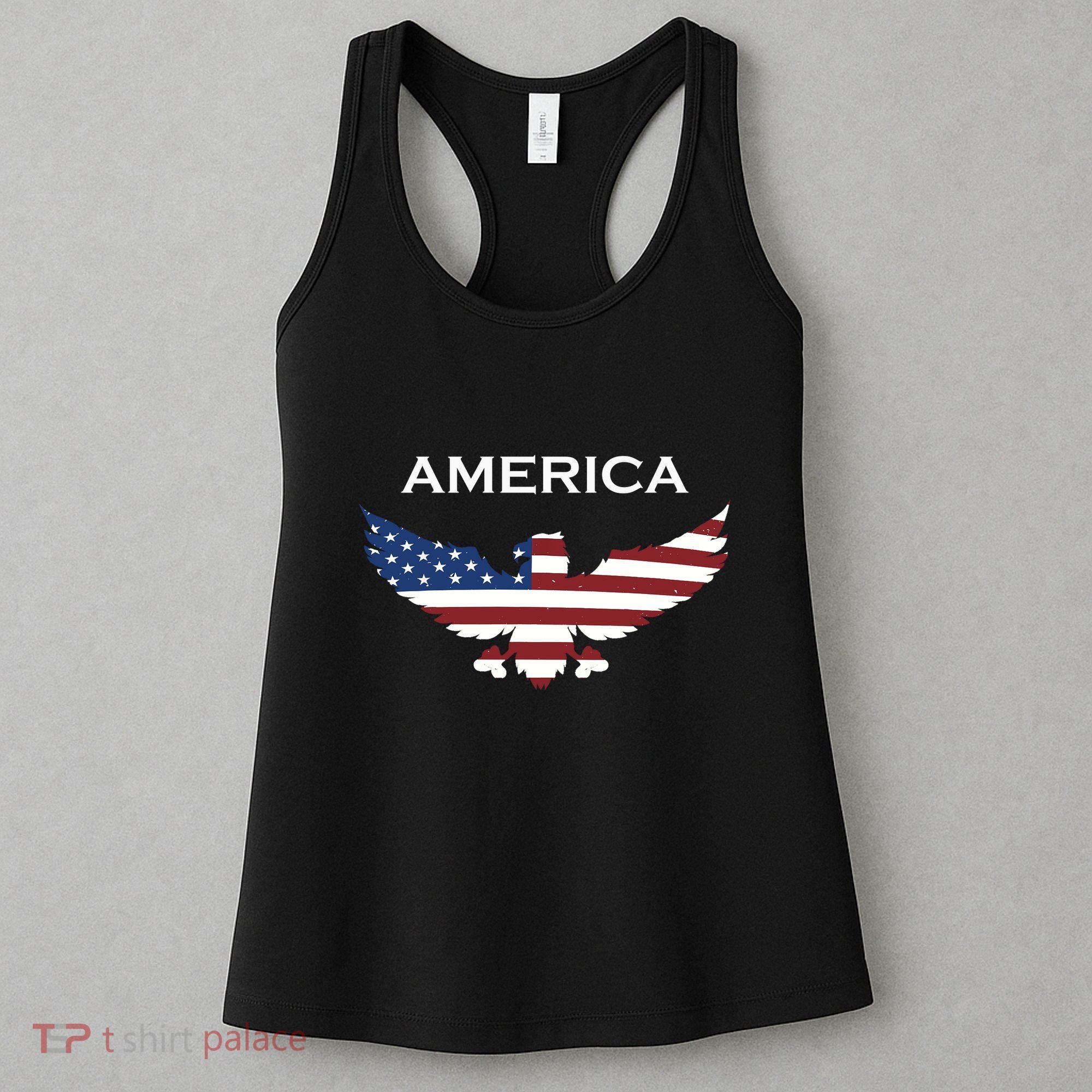 American Flag Eagle Women's Tank Top