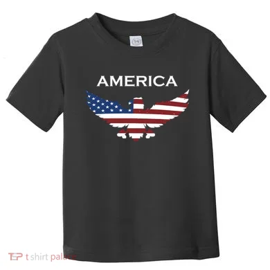 American Flag Eagle Toddler T-Shirt