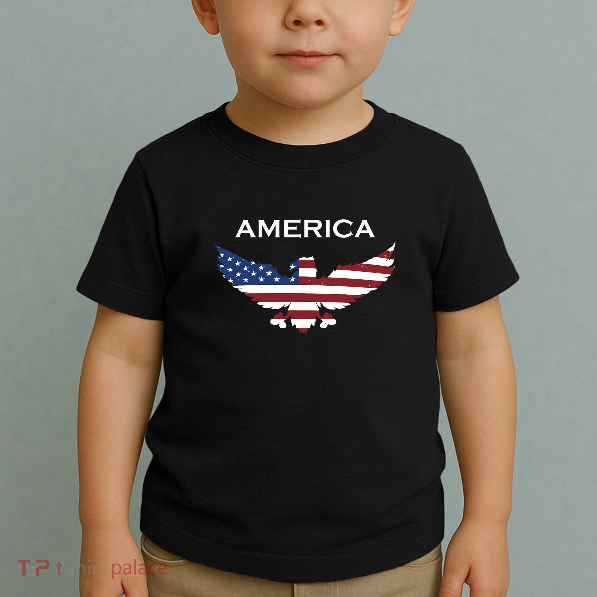 American Flag Eagle Toddler T-Shirt