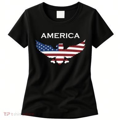 American Flag Eagle Women's T-Shirt