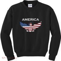 American Flag Eagle Kids Sweatshirt thumb 0