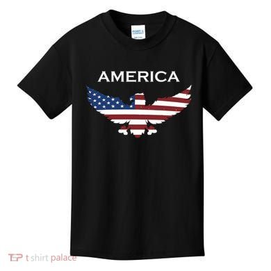 American Flag Eagle Kids T-Shirt