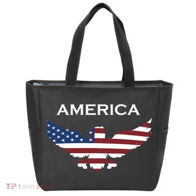 American Flag Eagle Tote Bag