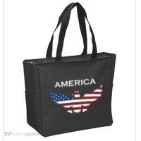 American Flag Eagle Tote Bag thumb 2