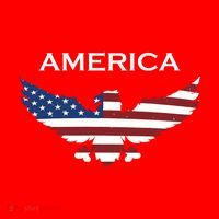 American Flag Eagle Santa Hat thumb 1