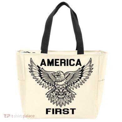 America First Eagle America First Tote Bag