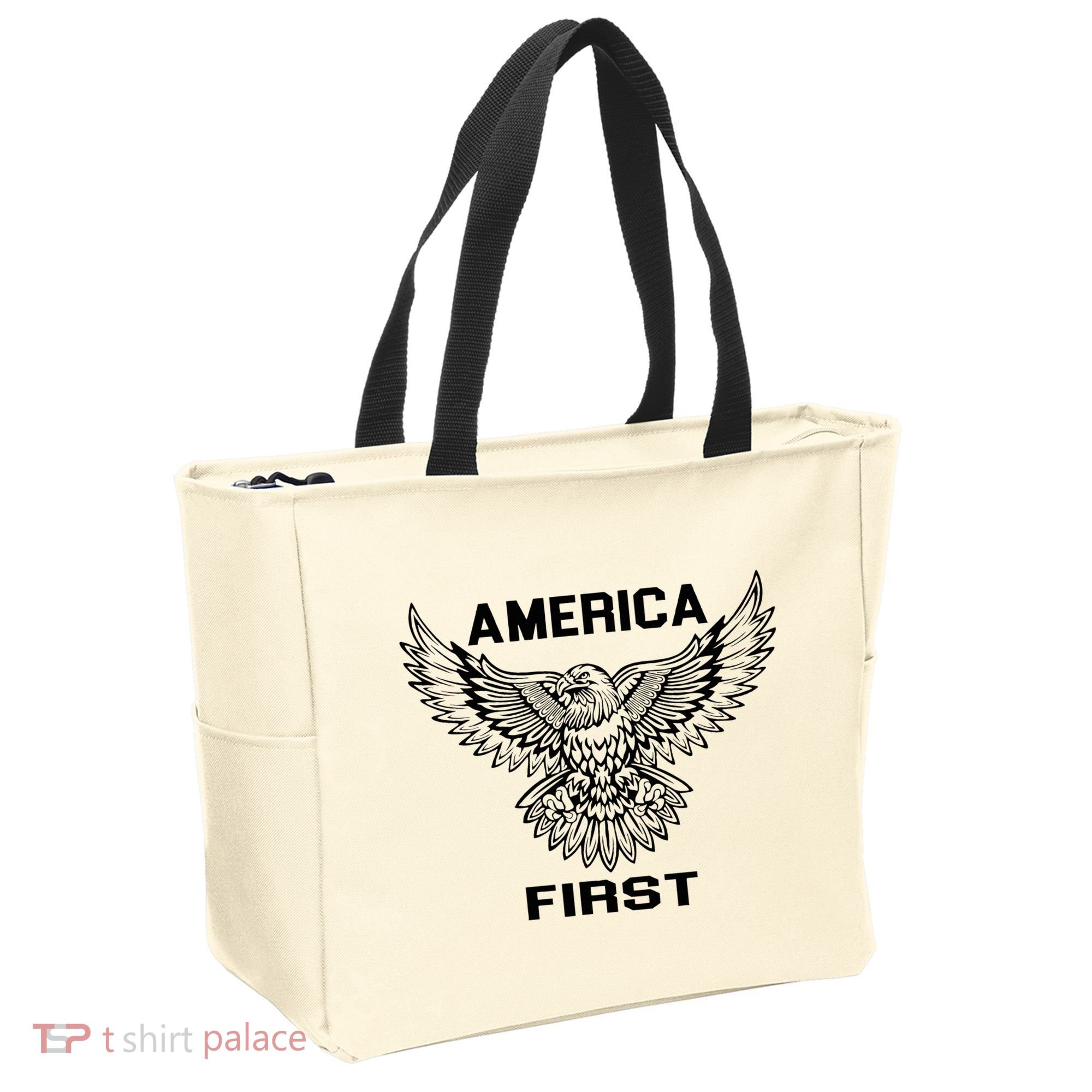 America First Eagle America First Tote Bag