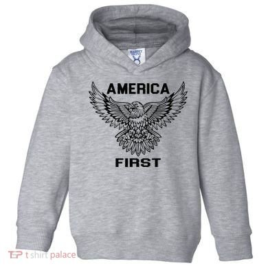 America First Eagle America First Toddler Hoodie