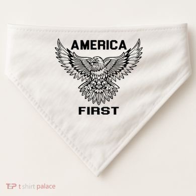 America First Eagle America First USA-Made Doggie Bandana