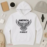 America First Eagle America First Hoodie thumb 3