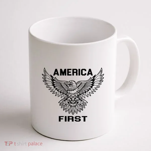 America First Eagle America First Coffee Mug
