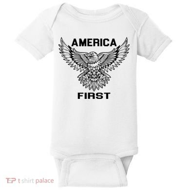 America First Eagle America First Baby Bodysuit