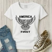 America First Eagle America First Women's T-Shirt thumb 3