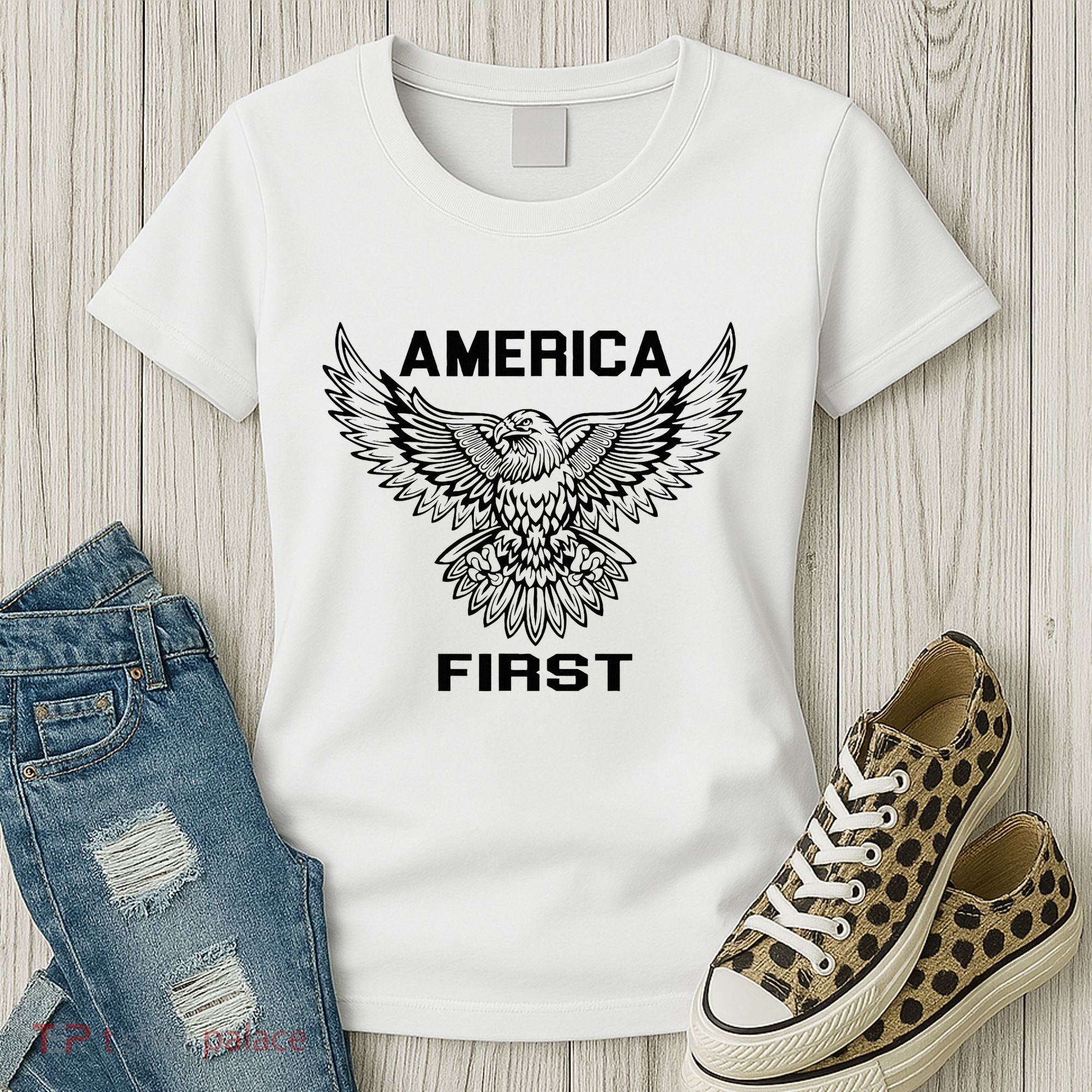 America First Eagle America First Women's T-Shirt