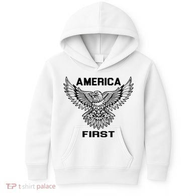 America First Eagle America First Kids Hoodie