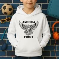 America First Eagle America First Kids Hoodie thumb 2