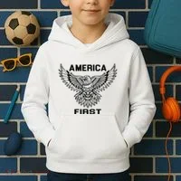 America First Eagle America First Kids Hoodie thumb 2