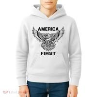 America First Eagle America First Kids Hoodie thumb 4