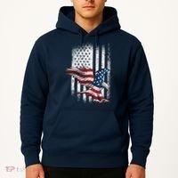 American Flag Eagle 4th Of July Independence Day Patriotic Hoodie thumb 2