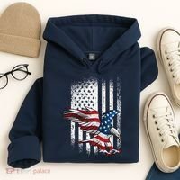 American Flag Eagle 4th Of July Independence Day Patriotic Hoodie thumb 4