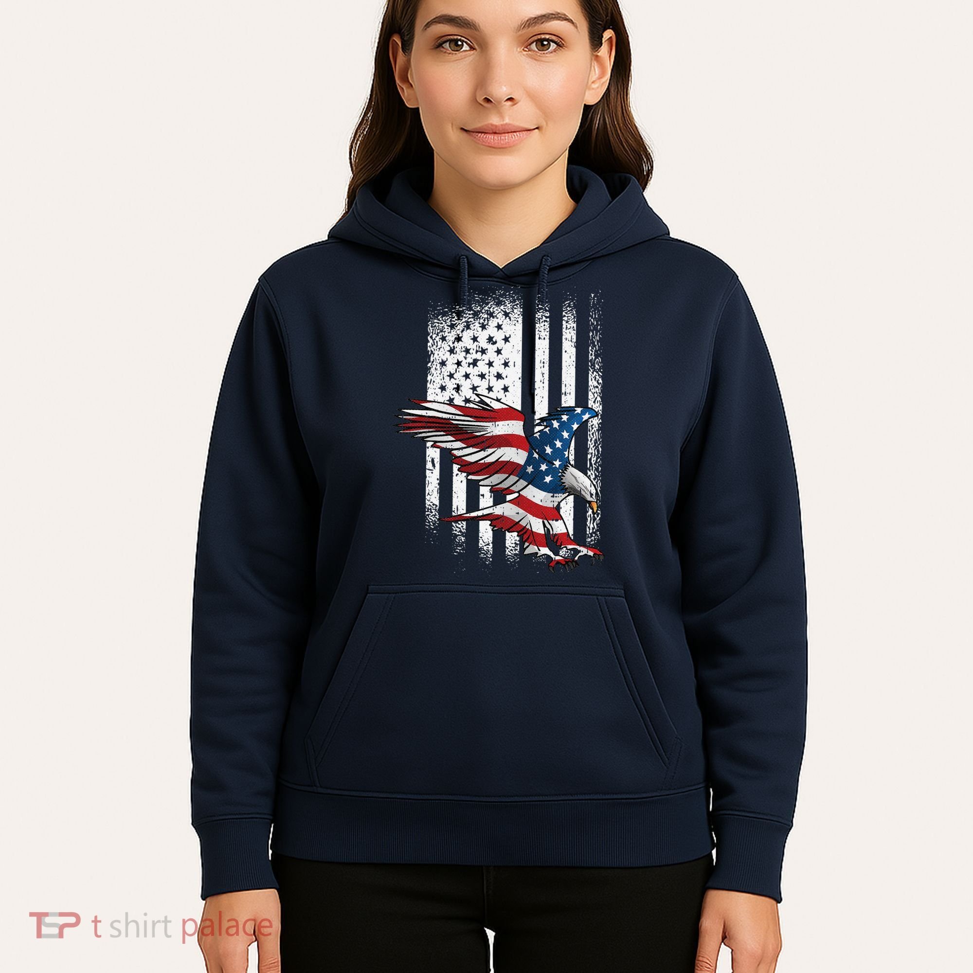 American Flag Eagle 4th Of July Independence Day Patriotic Hoodie