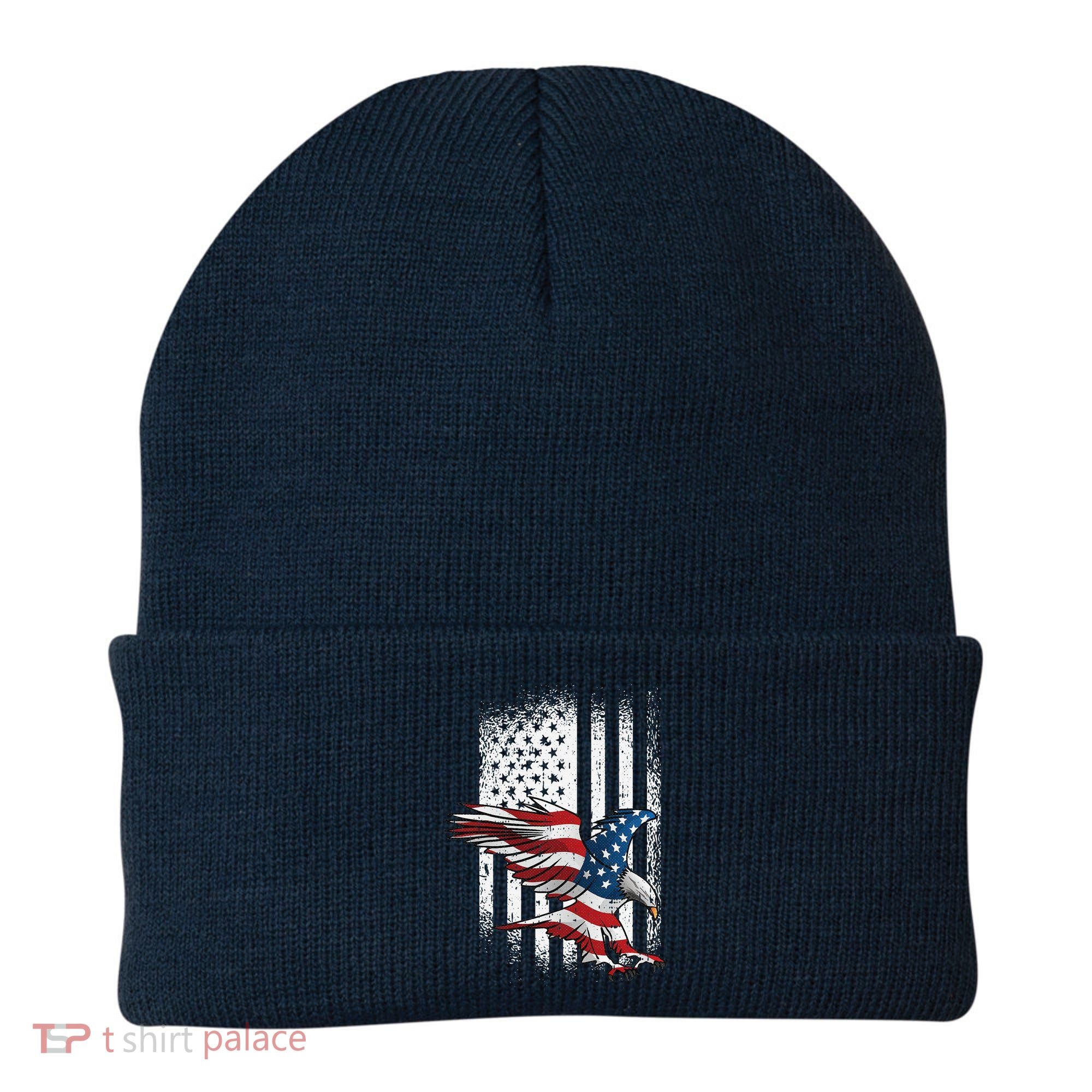 American Flag Eagle 4th Of July Independence Day Patriotic Beanie
