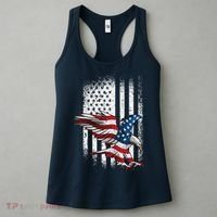 American Flag Eagle 4th Of July Independence Day Patriotic Women's Tank Top thumb 3