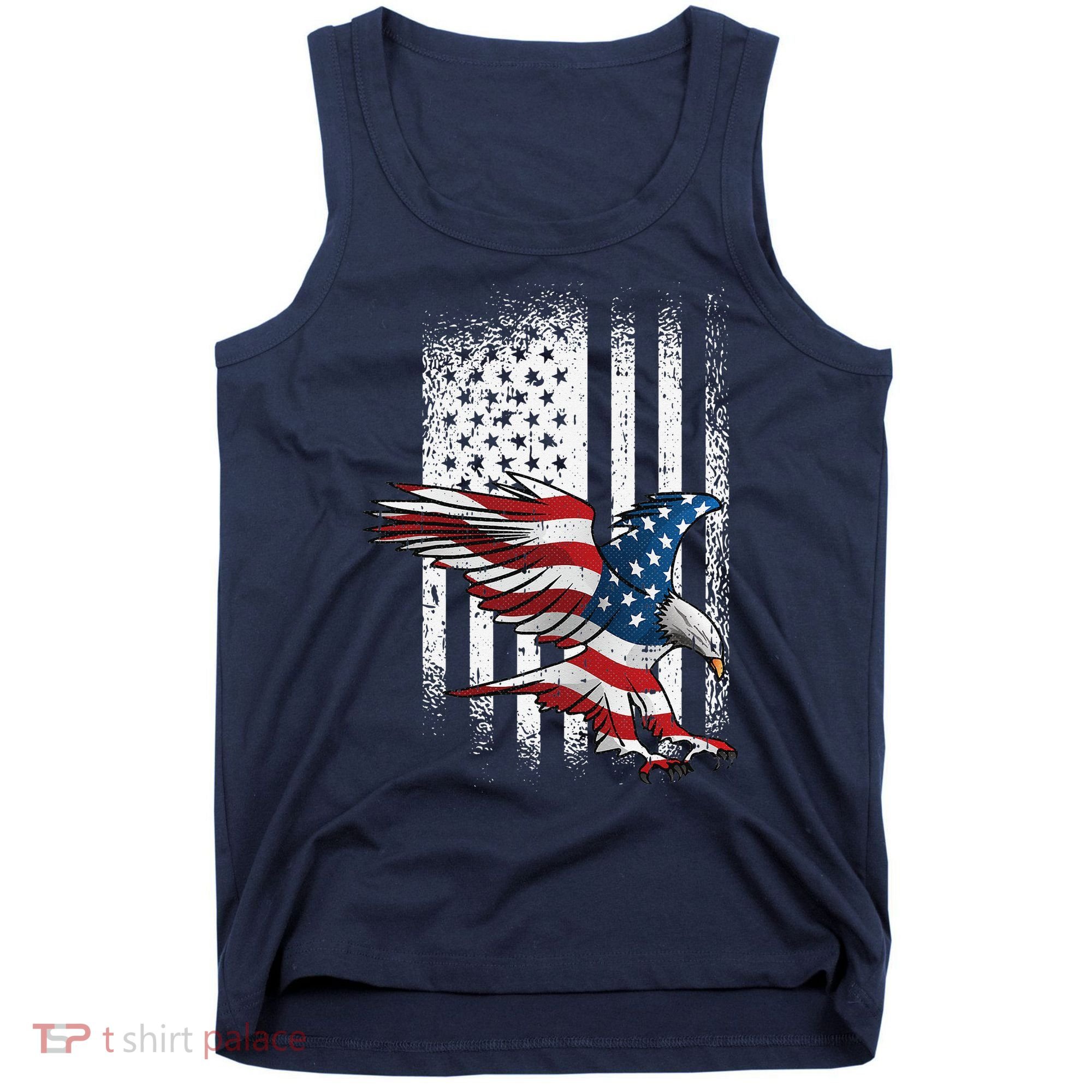 American Flag Eagle 4th Of July Independence Day Patriotic Tank Top