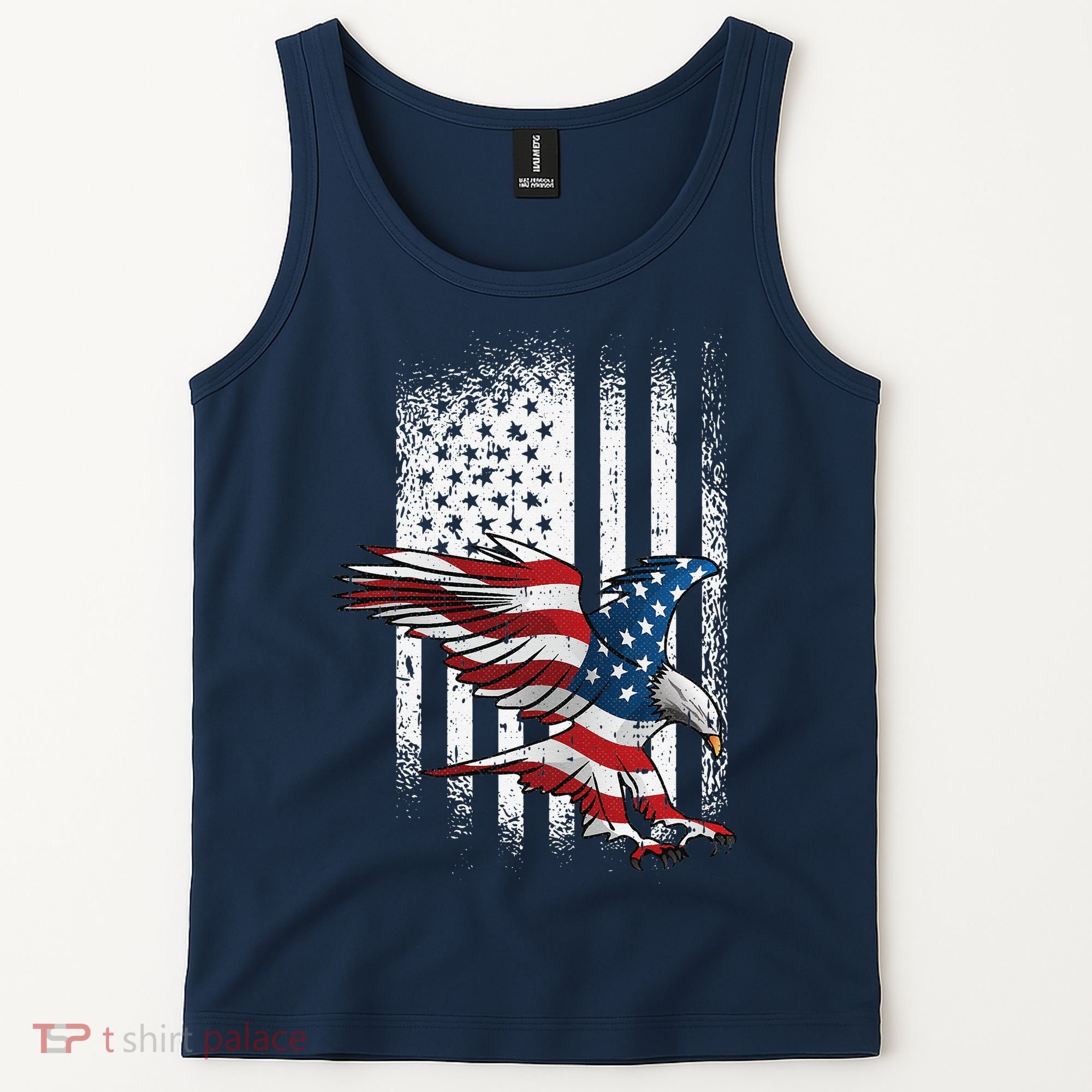 American Flag Eagle 4th Of July Independence Day Patriotic Tank Top