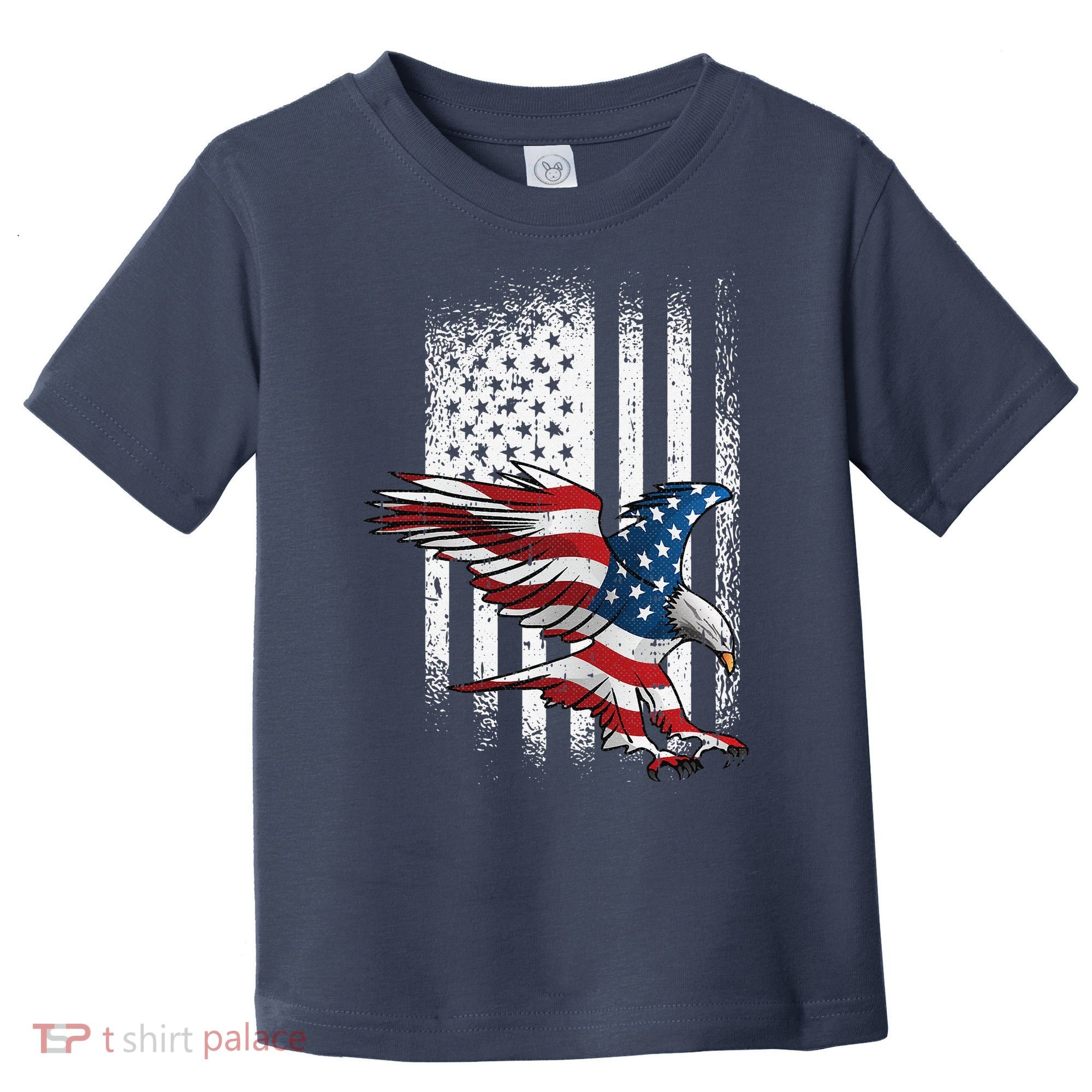 American Flag Eagle 4th Of July Independence Day Patriotic Toddler T-Shirt