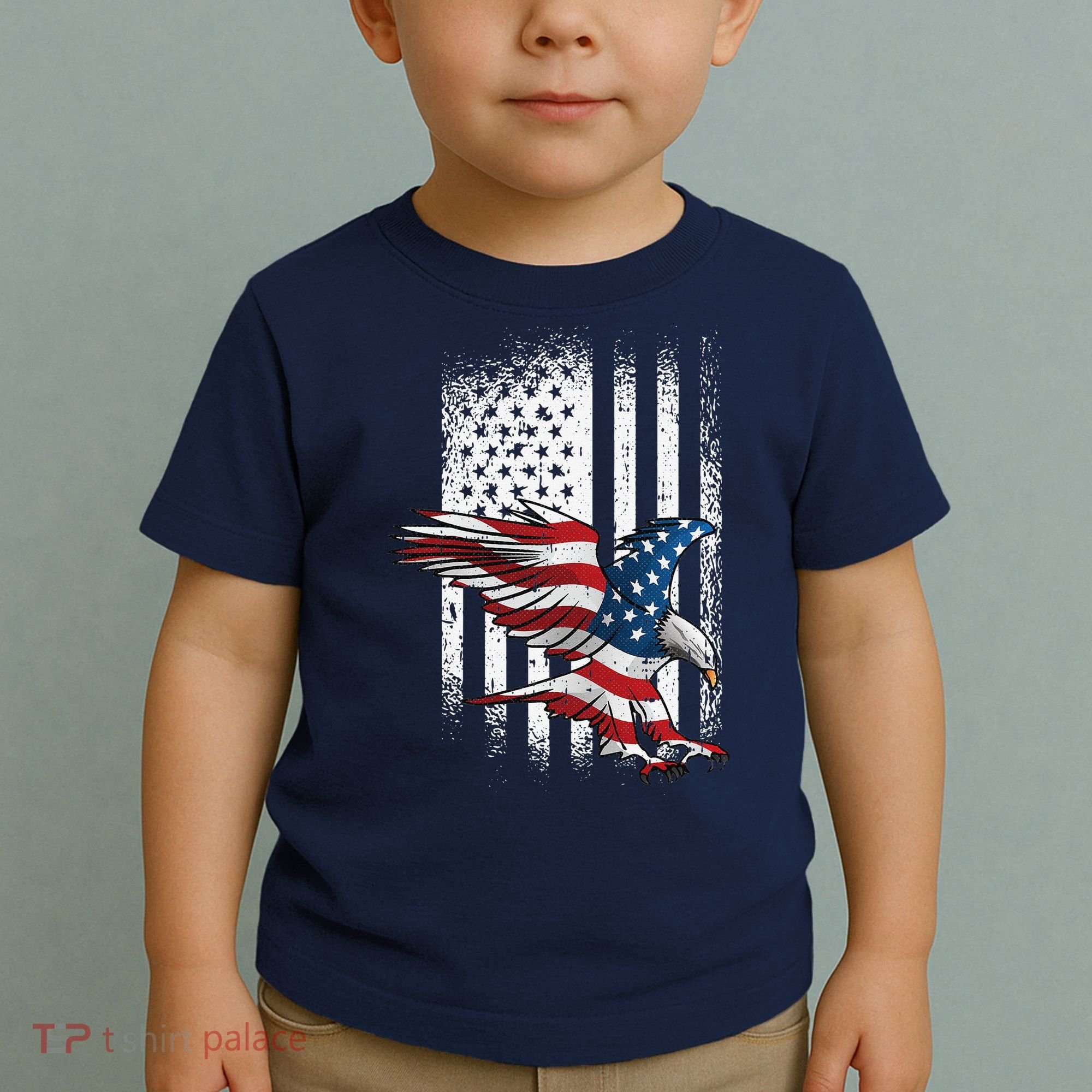 American Flag Eagle 4th Of July Independence Day Patriotic Toddler T-Shirt