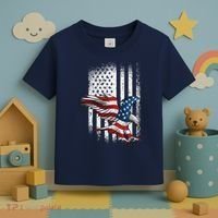 American Flag Eagle 4th Of July Independence Day Patriotic Toddler T-Shirt thumb 3