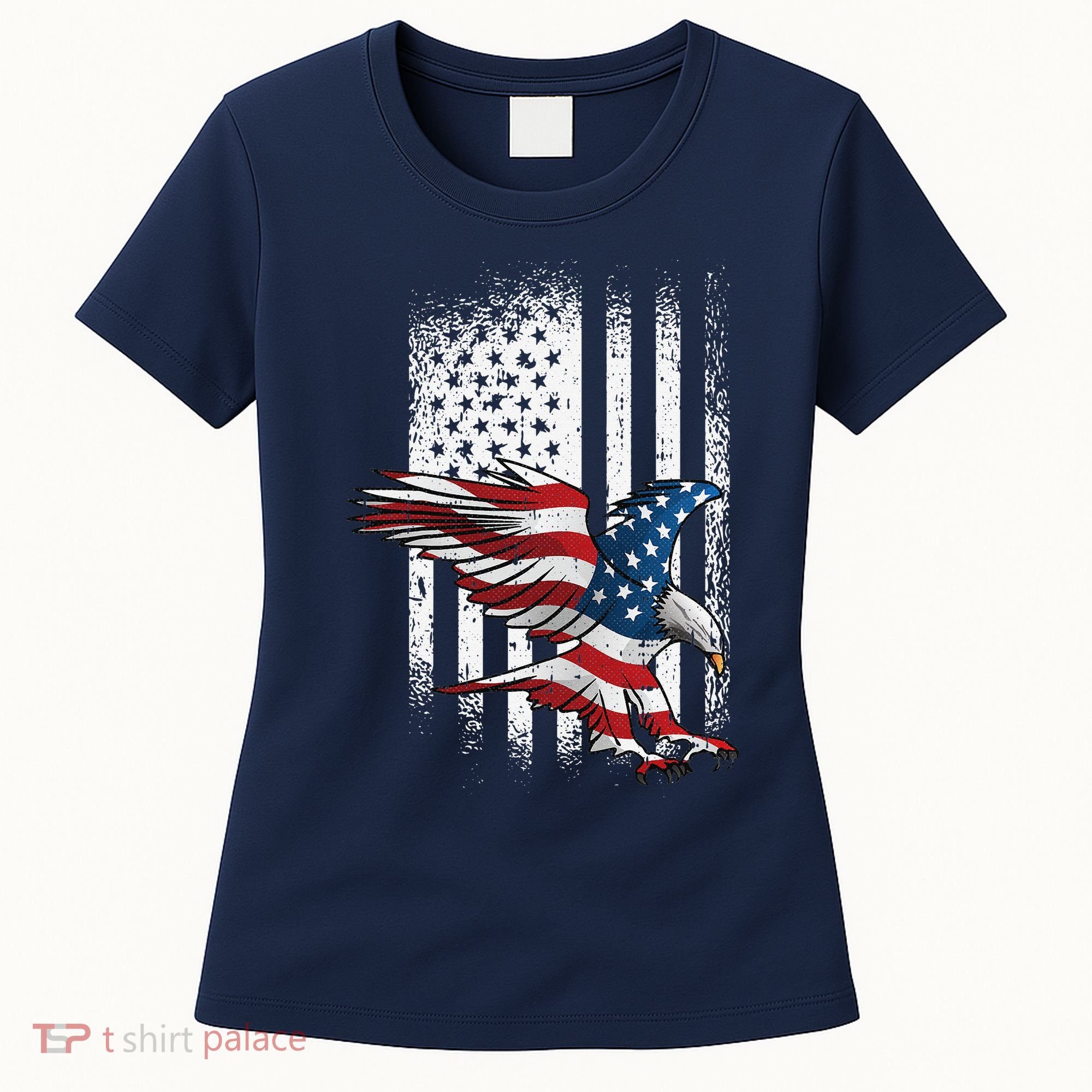 American Flag Eagle 4th Of July Independence Day Patriotic Women's T-Shirt
