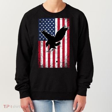 American Flag Eagle Patriotic Usa Great Gift Women's Sweatshirt