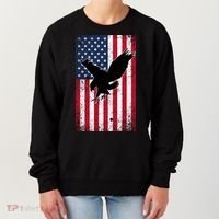 American Flag Eagle Patriotic Usa Great Gift Women's Sweatshirt thumb 0