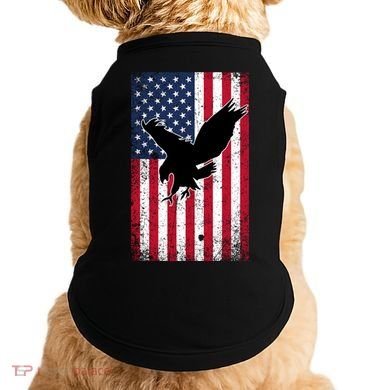 American Flag Eagle Patriotic Usa Great Gift Doggie Tank